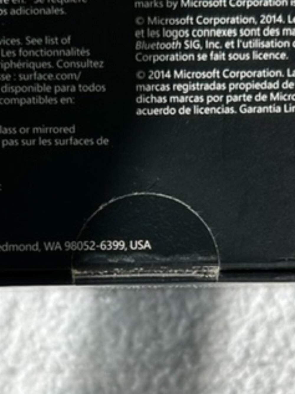 NEW SEALED 2014 Microsoft Wedge Touch Mouse Titanium Surface Edition Model 1498 - Picture 7 of 7